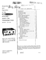 Heathkit DX-60-Assembly - Manual 